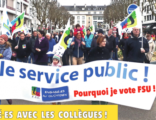 Pour les Services publics, avec les collègues : voter FSU